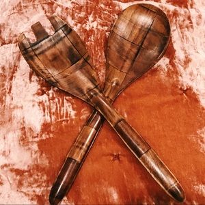 ❌SOLD❌Vintage {SET} of (2) wooden utensils, 12.5”
